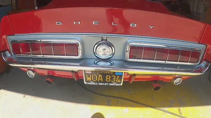 1968 Shelby Cobra GT500 Cold start & tail lights test 7 12 24