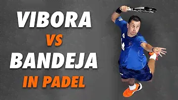 Vibora and Bandeja in Padel
