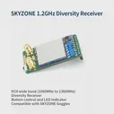 SKYZONE 1,2 ГГц Разнесенный приемник 9-канальный широкополосный Совместим с очками sky04X sky04O Cobra x SD fpv