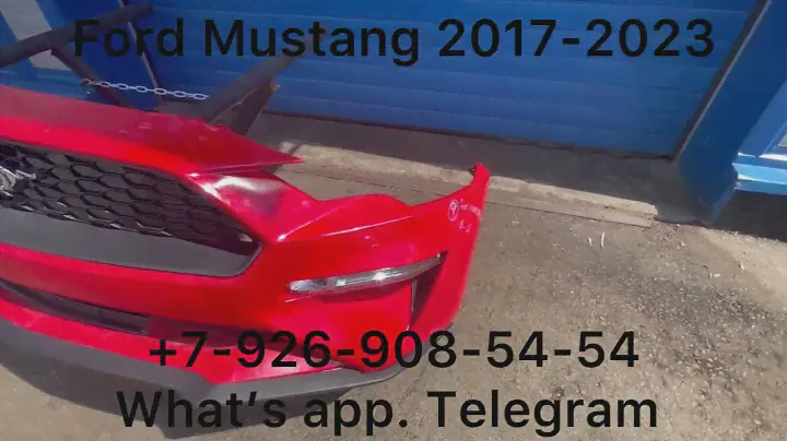 Бампер передний в сборе Ford Mustang 2017 2018 2019 2020 2021 2022 2023 решетка радиатора молдинг