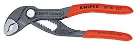 Сантехнические трубные клещи KNIPEX 87 01 125 Cobra - Mini-Wasserpumpenzange, Griffe mit Kunststoff überzogen, 125 mm